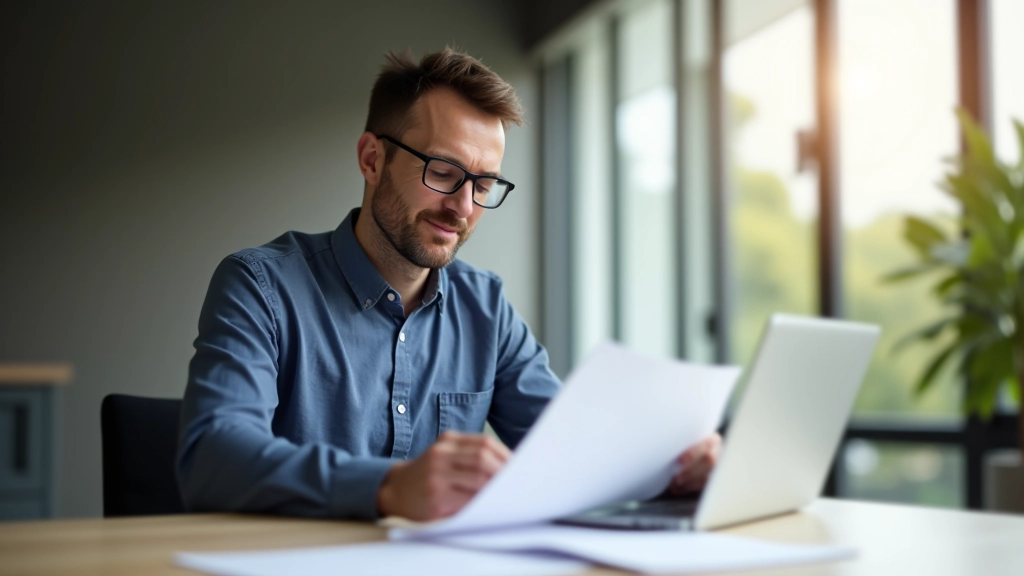 Entrepreneur travaillant à son projet d'entreprise, ordinateur portable et plans de développement