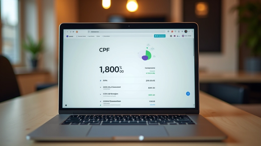 Écran d'ordinateur affichant un compte CPF avec solde de crédits de formation en euros