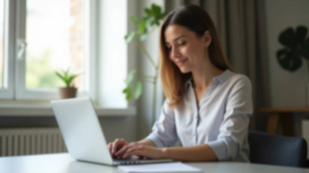 Personne utilisant un ordinateur pour consulter le site moncompteformation.gouv.fr et vérifier son solde